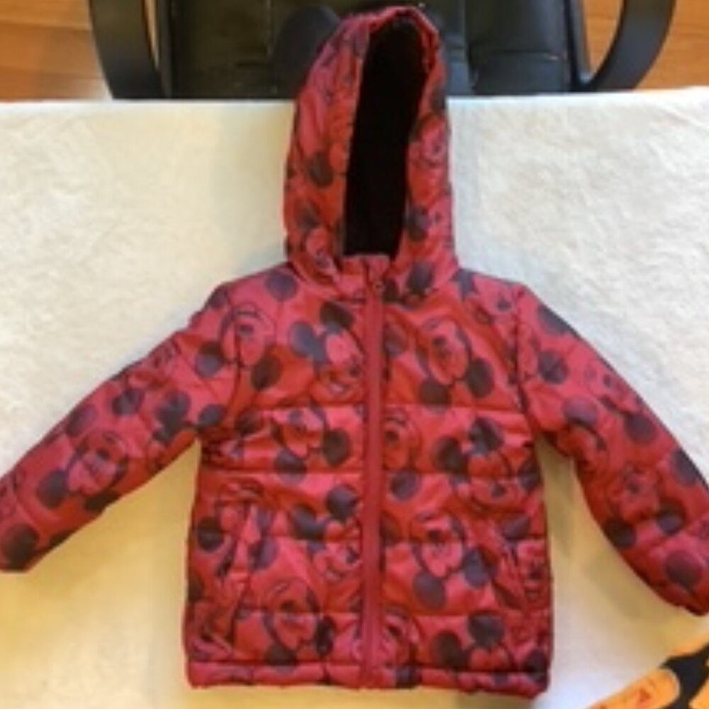 Disney Jr. Mickey Mouse- Heavy warm winter coat / jacket